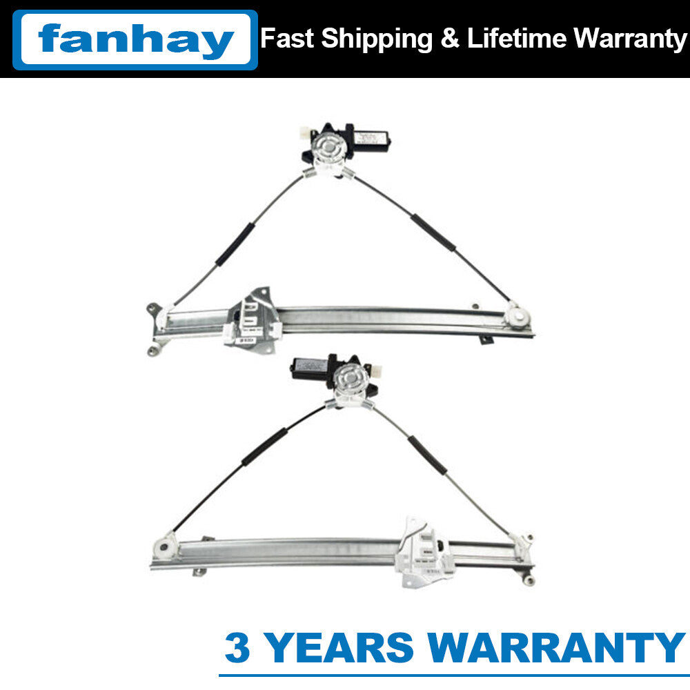 2X for Mitsubishi Montero 3.0 Front MR135165 LH+RH Power Window Lift Regulator Q