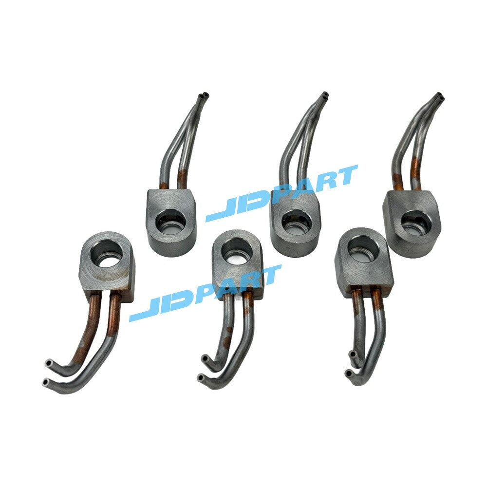 6-piece 3406E oil cooler nozzles 2764637 for Caterpillar engine parts -