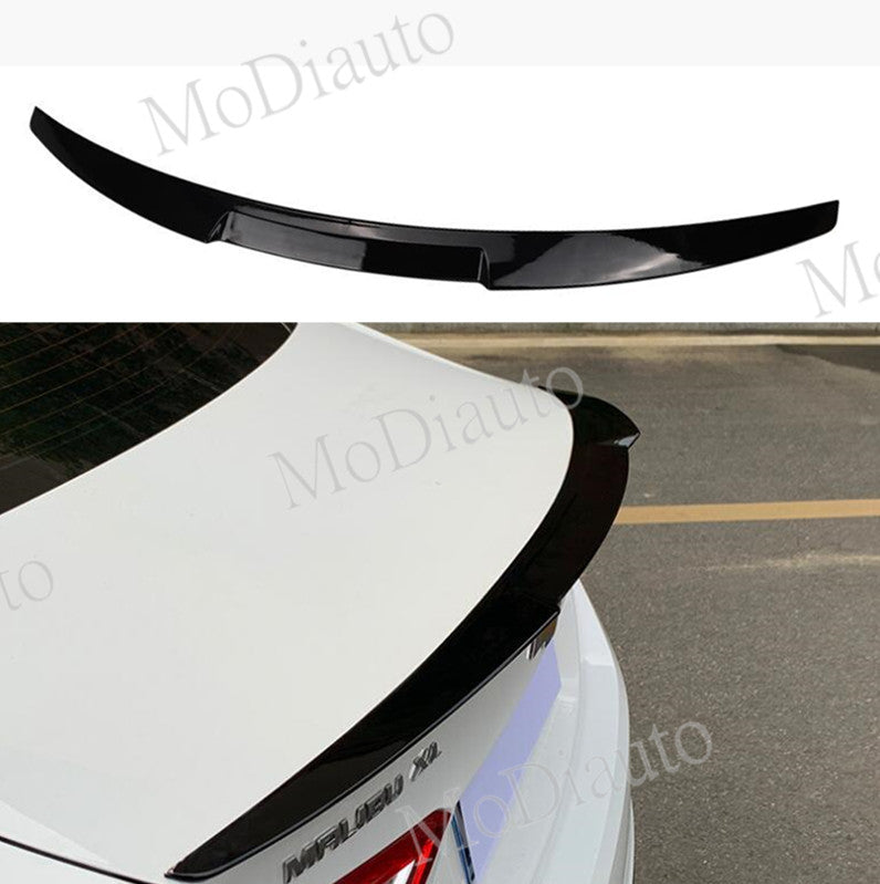 Rear Tail Trunk Spoiler Wing Lip trim For 2018-2022 Malibu black ABS B n