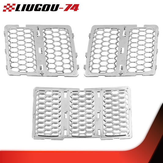 Fits 2014 - 2016 for Jeep Grand Cherokee Front Mesh Grille Honeycomb Insert Trim - v