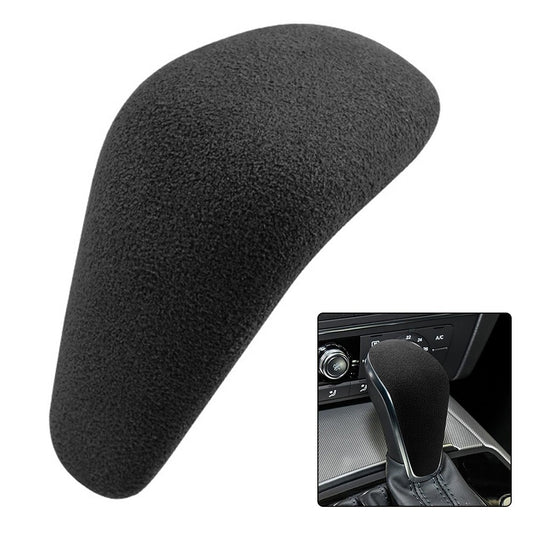 Black Suede Leather Gear Shift Knob Handle Trim Cover #F Fits for 16-18 A7 S7 v