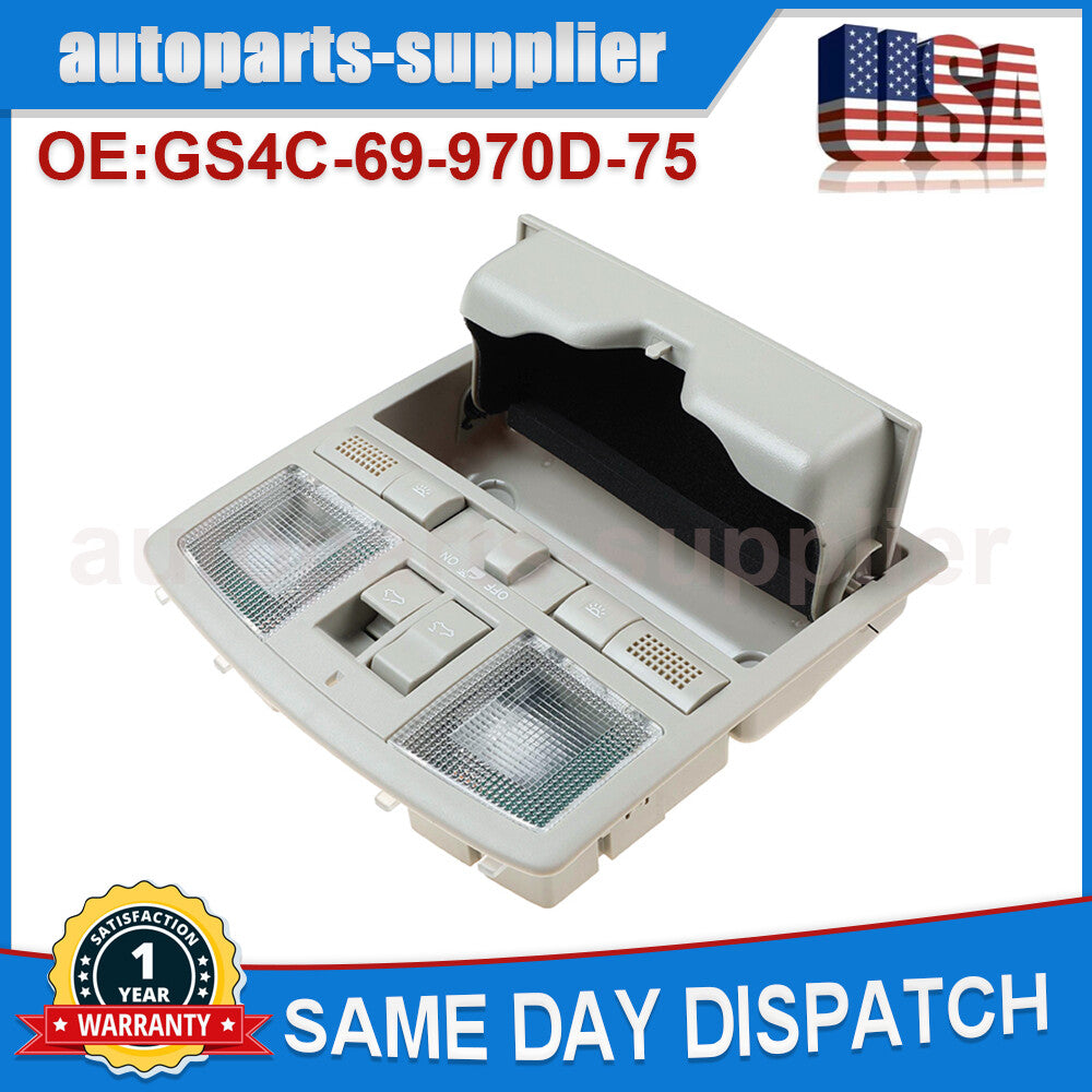 Overhead console reading light for 2009-13 for Mazda 6 CX-9 with sunroof GS4C69970D75