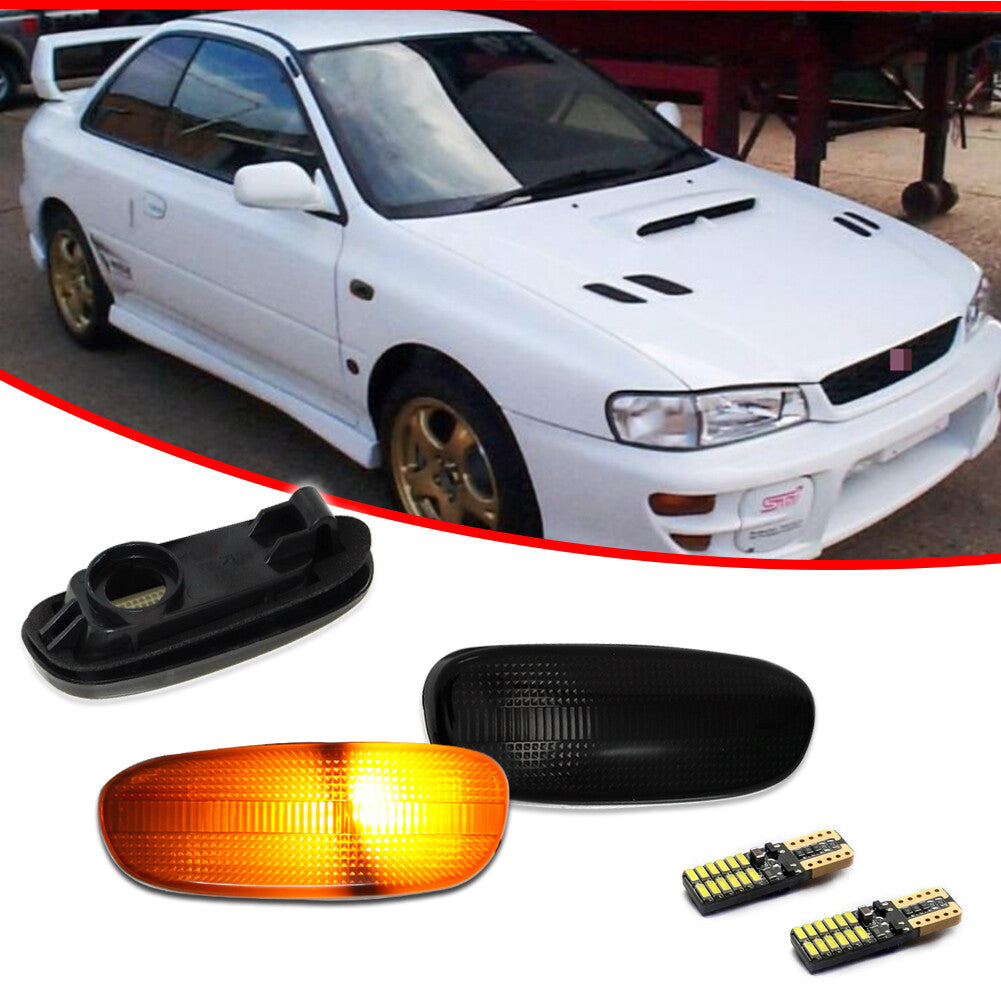 Suitable for 93-01 for Subaru Impreza GC GM GF Smoke Amber LED Front Marking Signal Light- v
