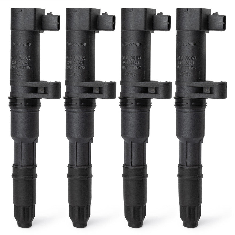 4 Ignition Coils for Renault Clio Scenic Megane Laguna Kangoo Trafic F4R 2.0L