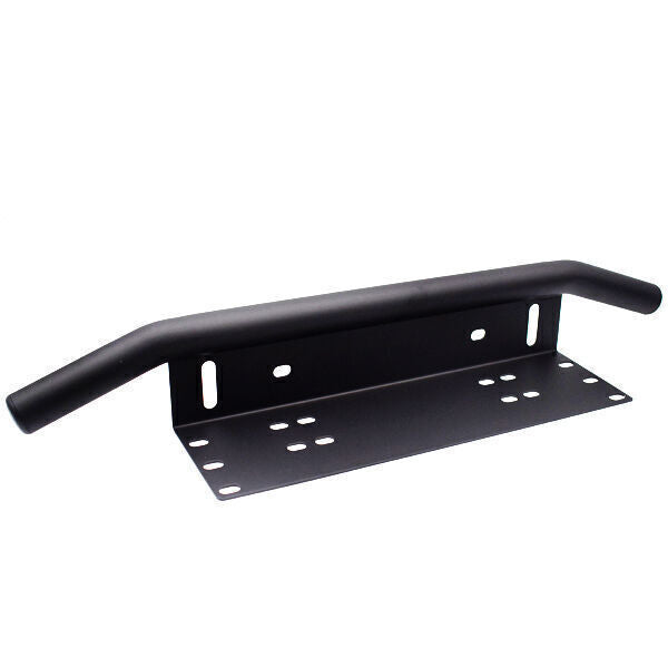 Heavy-duty off-road SUV bumper license plate mounting bracket with LED fog lights - n