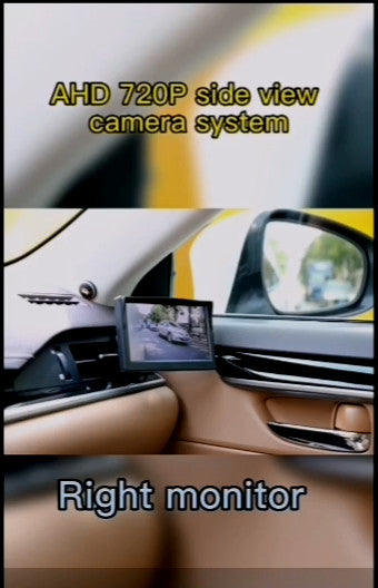 2-Pack Car Blind Spot Side Cameras (Non-Mirror Image) for n