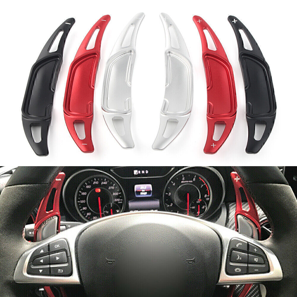 Steering Wheel Shift Shifter Paddle for Benz GLA45 SL63 A45 C63 E63 S65 BLK