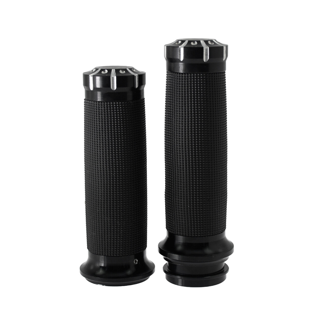 Black 1 Electronic Throttle Handlebar Hand Grips for Harley Road Electra Glide