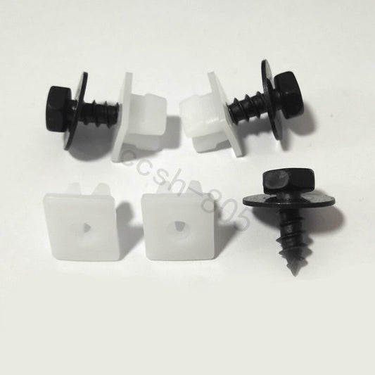5 Sets Car Bumper Trim Nylon Nut Screw Grommet Clips for Toyota
