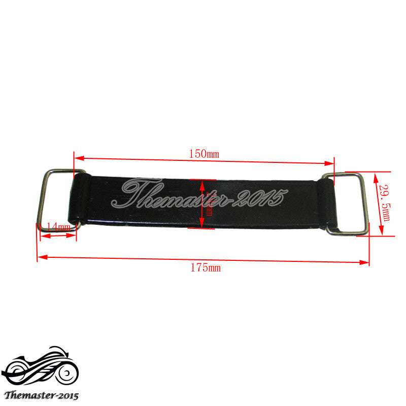 Rubber Battery Strap Belt For ATV Quad Go Kart Pit Dirt Bike Motorcycle Q