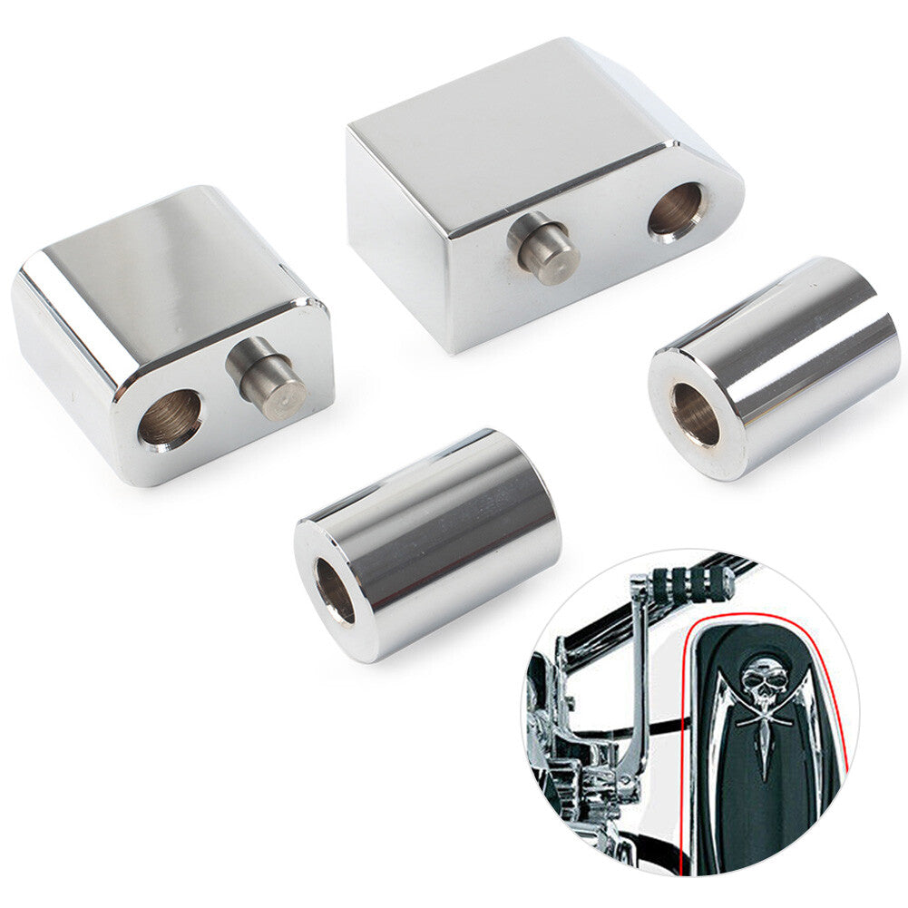 1-1/4 Driver Floorboard Spacer Extension for Harley Street Tri Glide Chrome