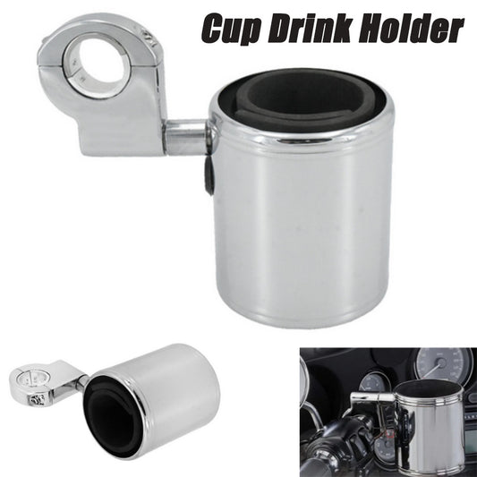Universal 7/8 inch/1.25 inch handlebar cup holders suitable for Harley-Davidson touring (chrome plating) n