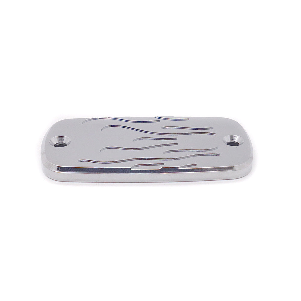 Chrome Flame Front Brake Fluid Cap for Honda Shadow VTX Spirit Velorex Deluxe Q