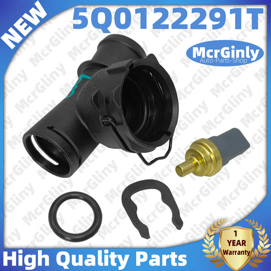Lower right radiator coolant flange kit for Audi Q3 TT, for Jetta , for Golf 5 Q0122291T- n