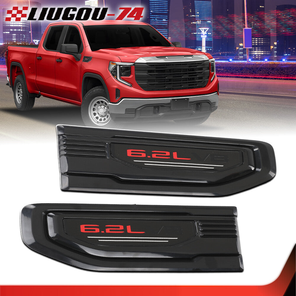 Fanta Vent Badge Kit, Black, for 2019-2024 for GMC for Sierra 1500 6.2L 86532094
