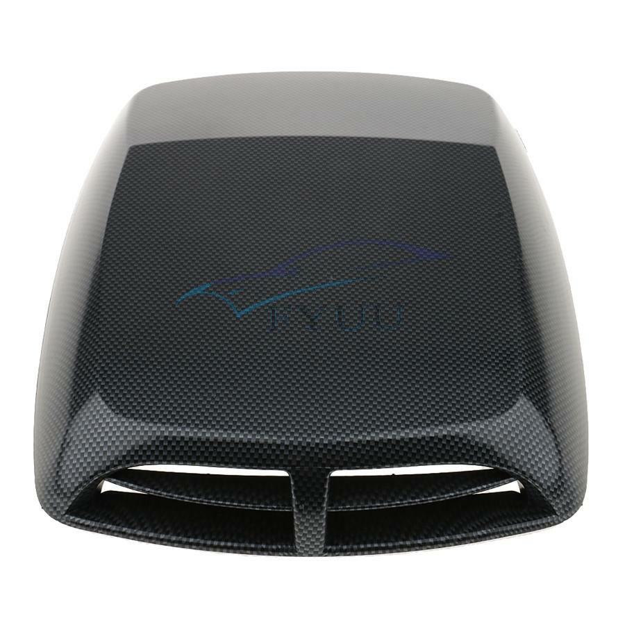 Carbon fiber exterior automotive trim air intake smuff scoop vent cap - n