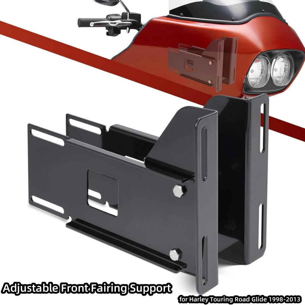 Adjustable black rectifier support bracket for Harley Road Glide 1998 - 2013 - n