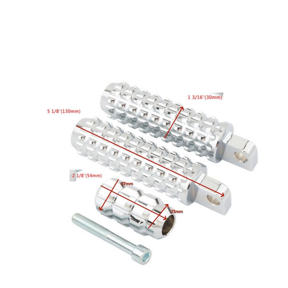 Foot spikes, footrests, and toe derailleur Pegs for Harley Sportster XL Breakout FXSB Chrome. n
