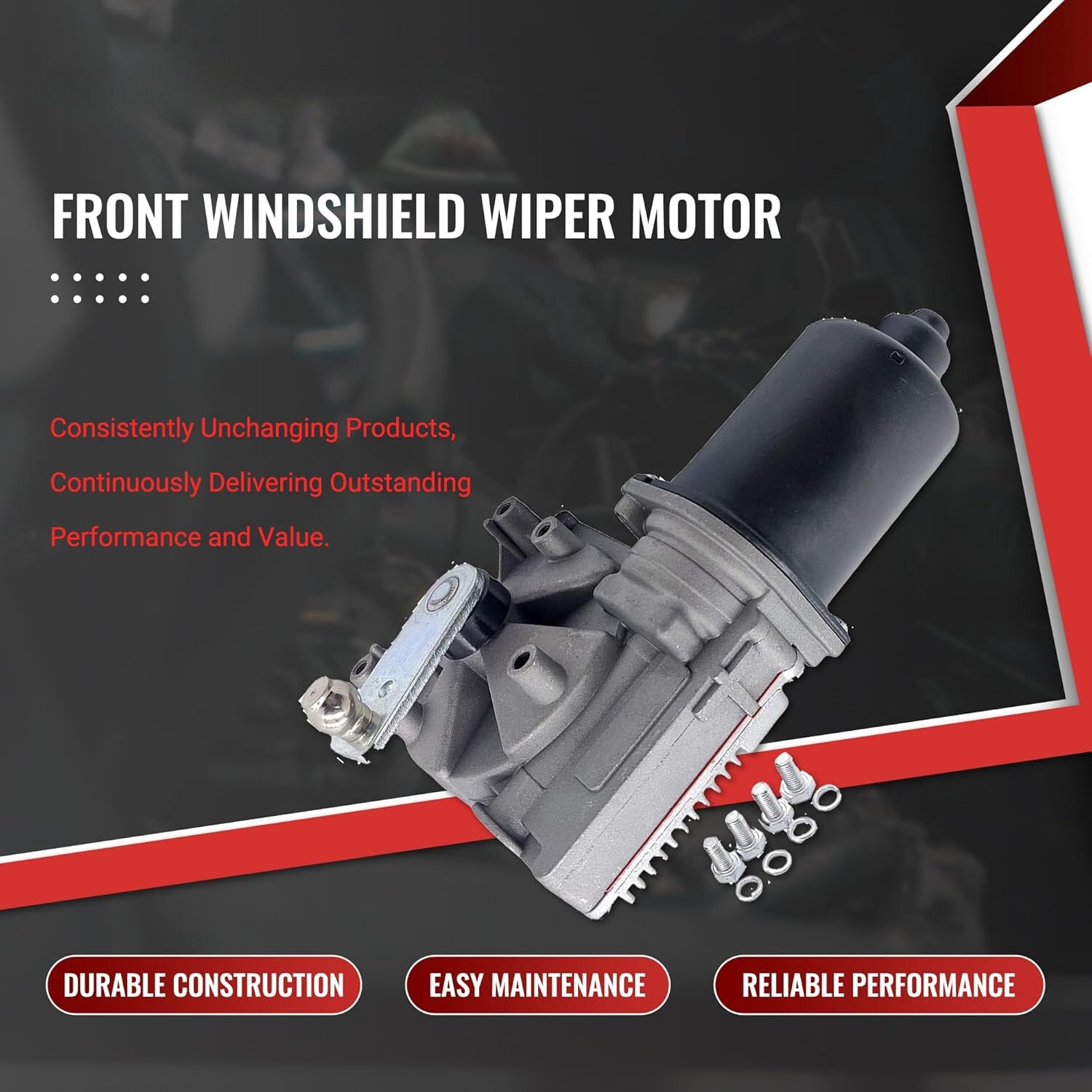Front Windshield Wiper Motor for 2007-2015 for Audi Q7 3.0 3.6L 4L1910113 4L1955119A