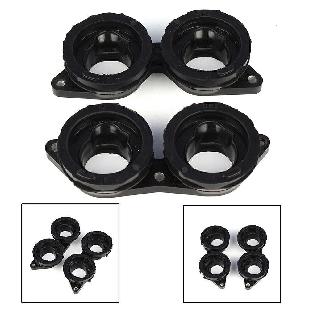 2X Carburetor Joint Intake Manifold Boot Fit for Yamaha FZ6R XJ6 2009-2017 10 11 12 Q