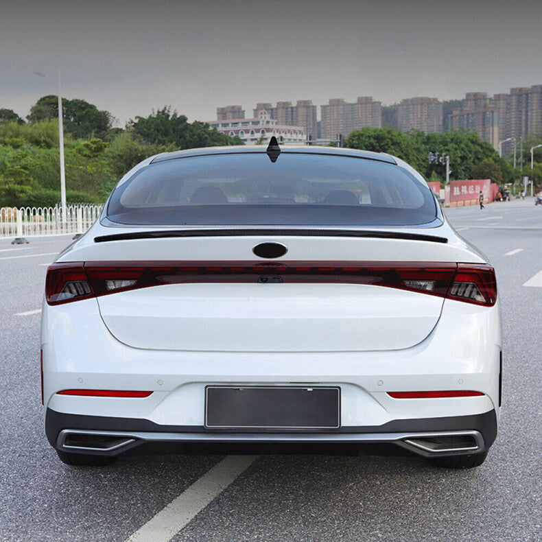for Kia K5 2021-2023 Carbon Fiber Style Rear Trunk Spoiler Lip Roof Tail Wing 1X