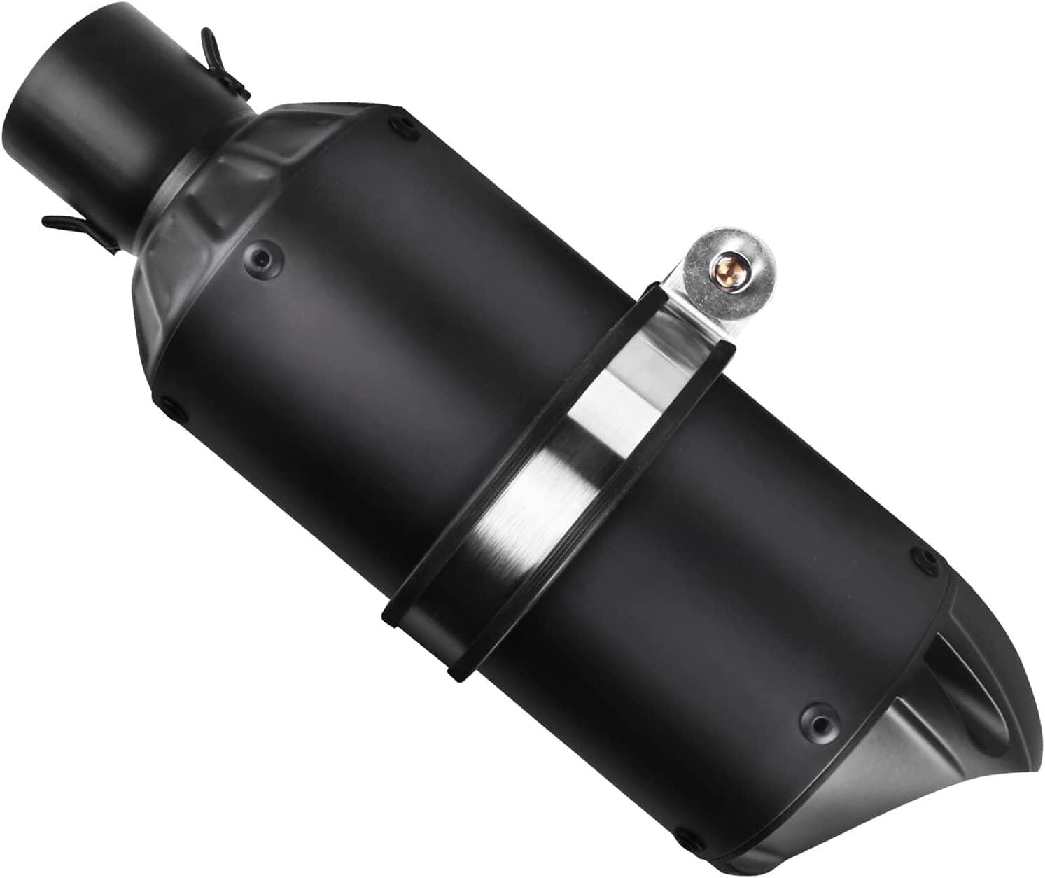 Universal 1.5-2 Motorcycle Short Exhaust Muffler fits most motorcycles,Black