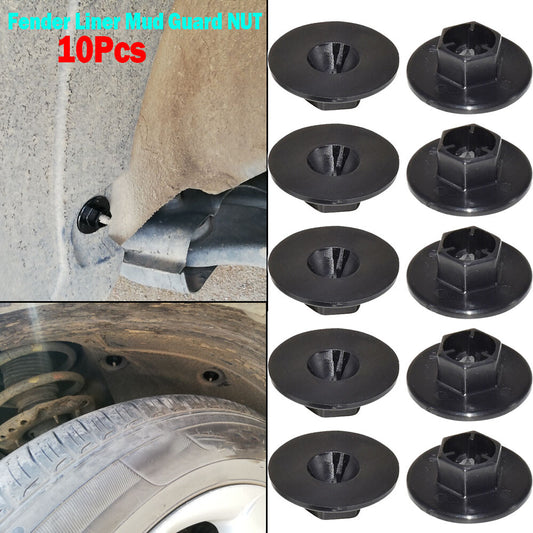 10pcs Bumper Splash Shield Fender Liner Nylon Nuts Compatible with for Hyundai for Kia