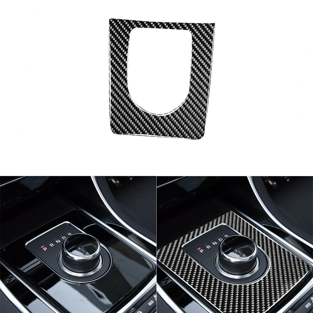 2Pcs Carbon Fiber Rear Armrest Water Cup Holder Cover Trim for Audi Q7 2007-2015 v