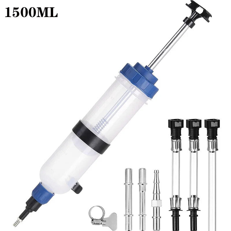 Car 1500cc Fluid Extractor Brake Fluid Syringe Pump Oil Change Syringe Hand Pump