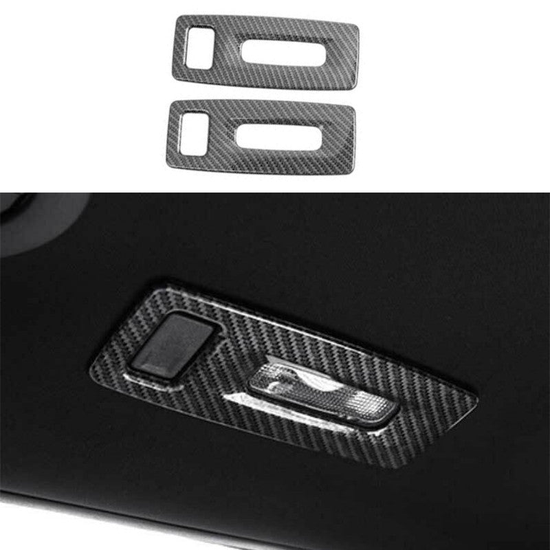 2PCS for Ford Explorer 2016-2019 Rear Reading Light Cover Trim Look Carbon Fiber