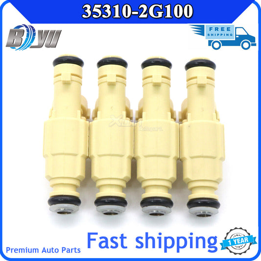 Package of 4 fuel injectors suitable for 11-13 for Hyundai for Tucson , 10-12 for Kia Forte Koup 35310-2G100- v