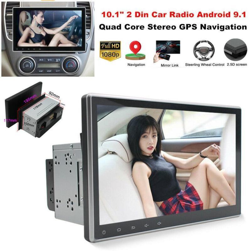 10.1 Adjustable 2 Din Car Radio Android 9.1 Stereo GPS Navigation MP5 Player