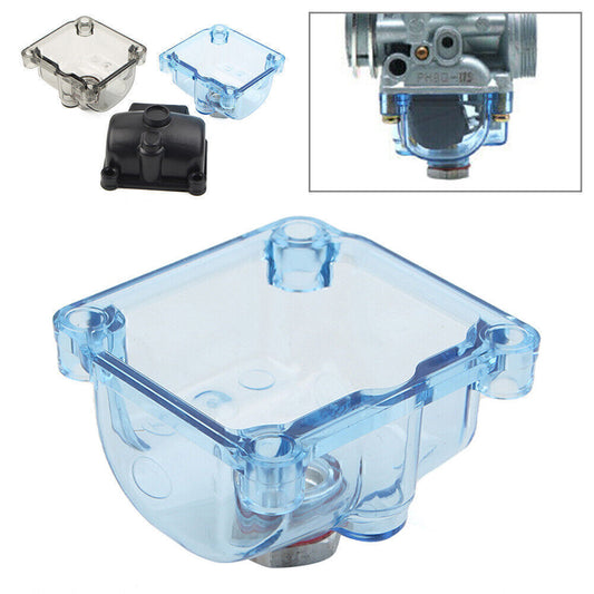 Motorcycle Transparent Carburetor Float Bowl Chamber Plastic Fit PHBG Carb 50cc Q