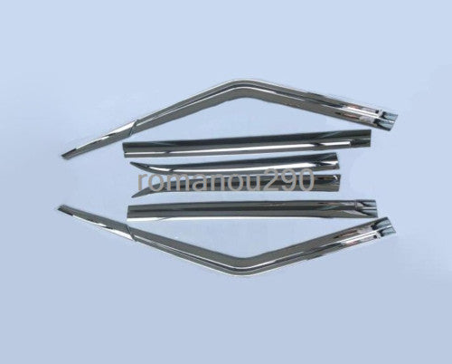 for Nissan Armada 2017-2019 Chrome Window Visor Vent Shades Sun Rain Guard 6Pcs