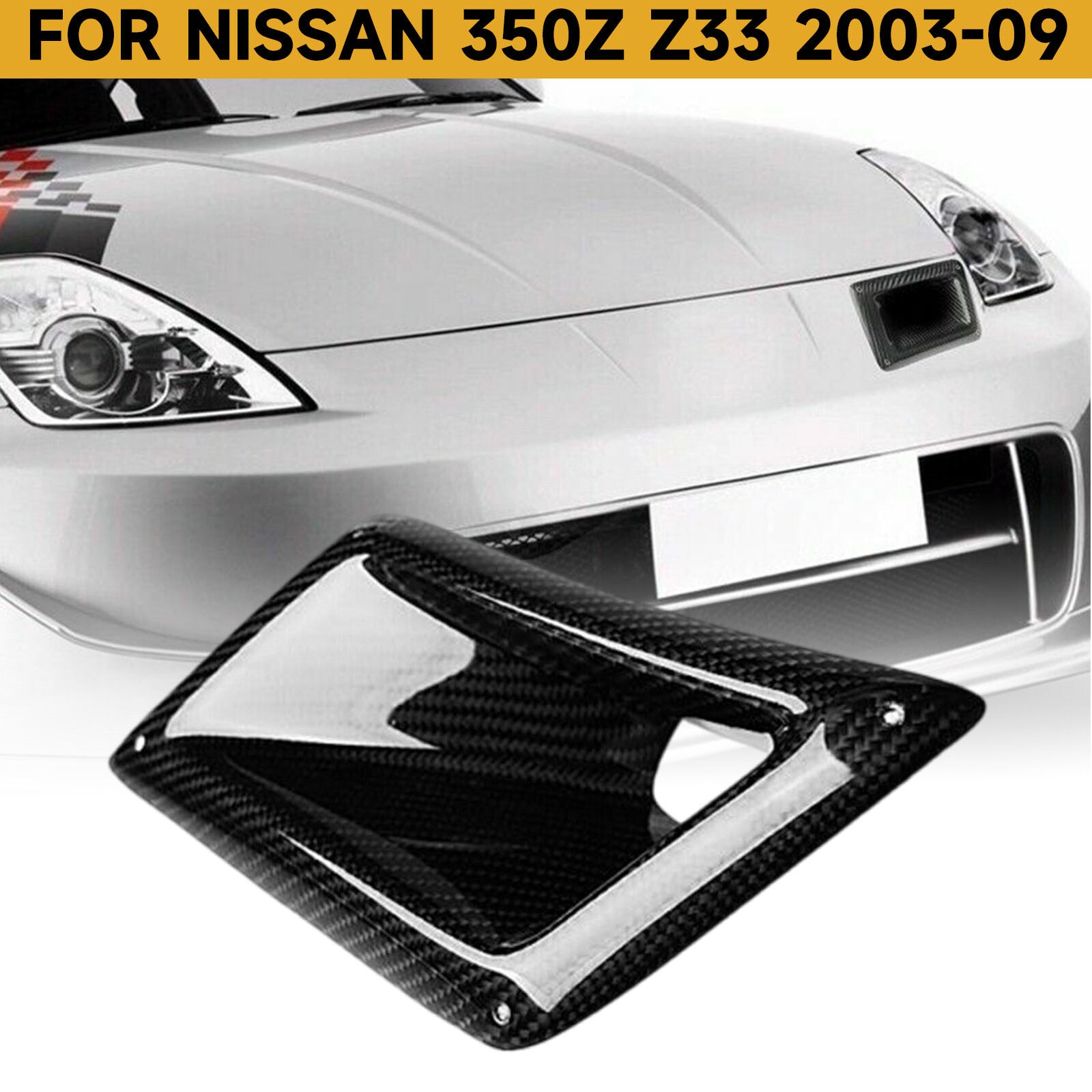 Upgraded version for 2003-2009 for Nissan 350Z Z33, front left bumper air intake pipe (brand new). Q