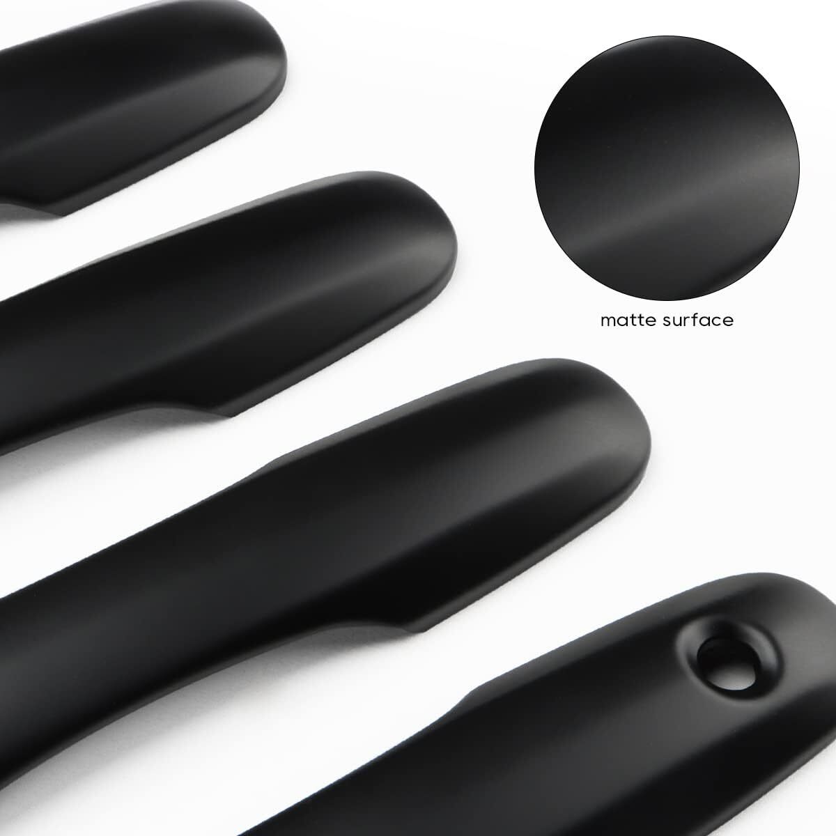 Door Handle Cover No for Smart Key Holes Matte Black For 2018-2022 for Toyota for Camry