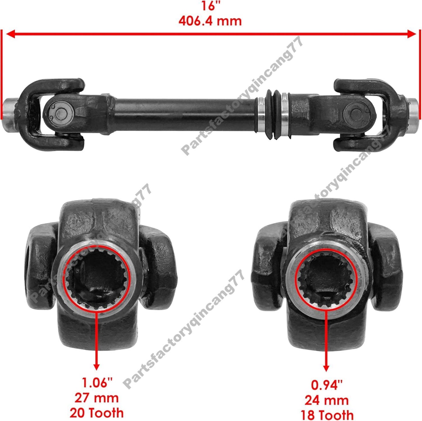 Rear Drive Shaft 703500854 for Can-Am Commander 800 800R 1000 1000R