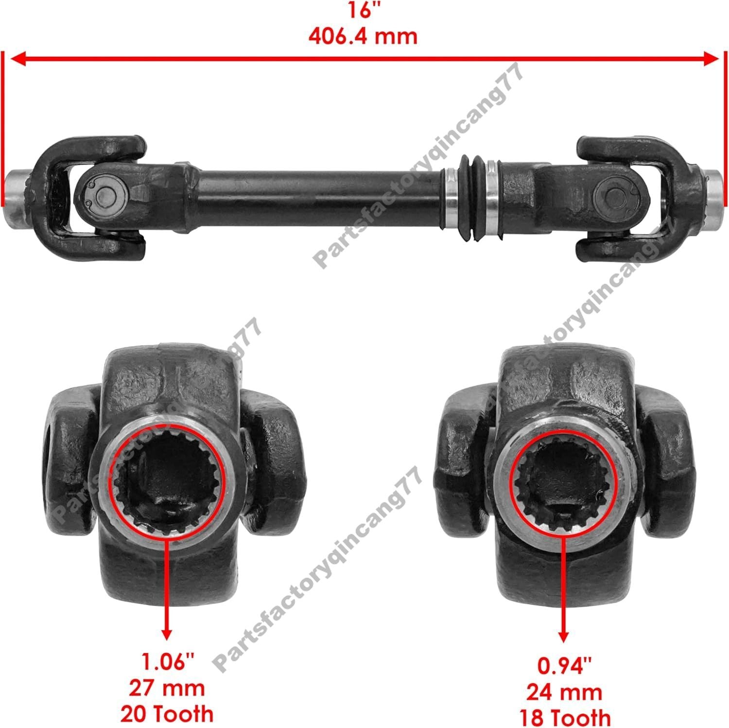 Rear Drive Shaft 703500854 for Can-Am Commander 800 800R 1000 1000R
