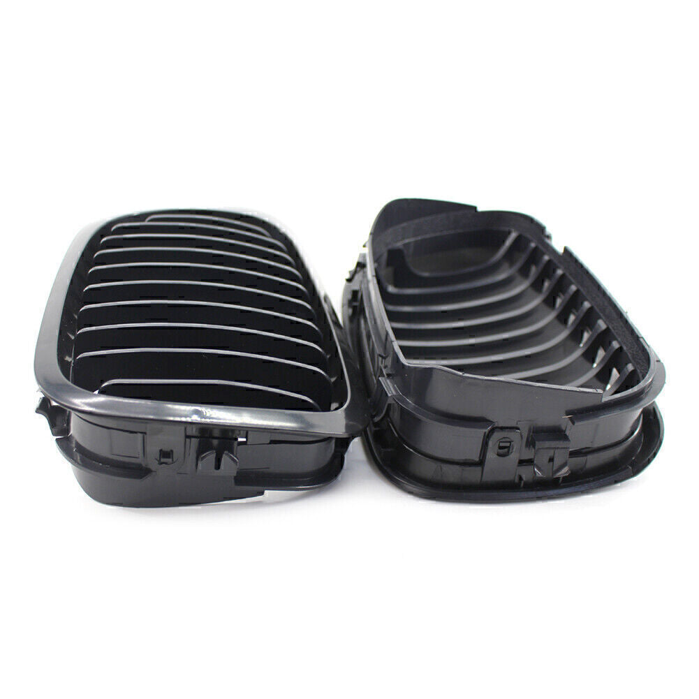 2pcs Front Kidney Bumper Grille fits for BMW 3 Series E46 M3 Coupe/Cabrio