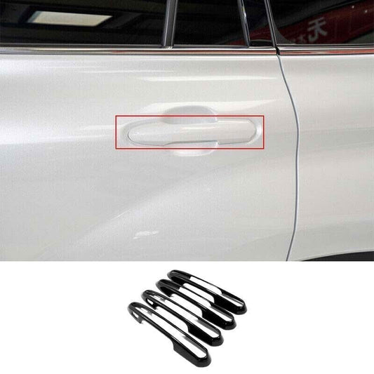 for Toyota Highlander 20-2024 Cover Trim Door Handle Side for Smart ABS Bright Black