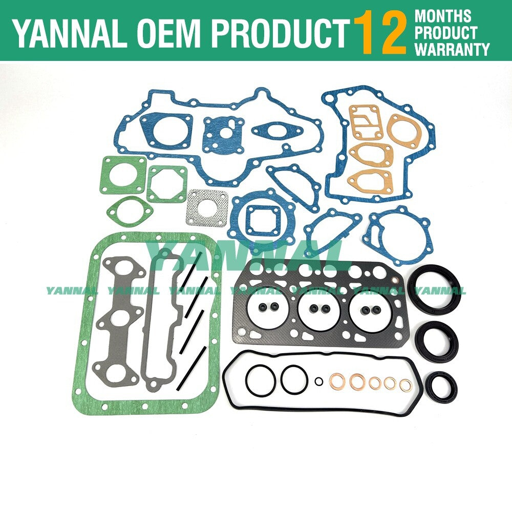 ISEKI TU155F Tractor Engine Parts - Full Gasket Kit for K3C Overhaul
