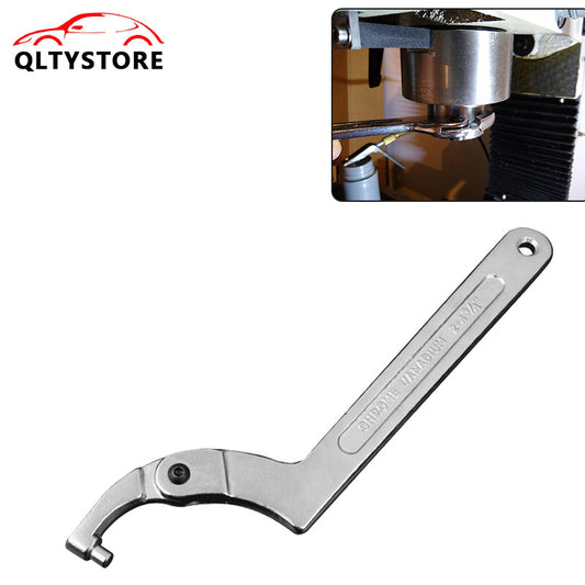 Adjustable Hook Wrench 51-121mm C Round Spanner Tool Slotted Retaining Universal Q