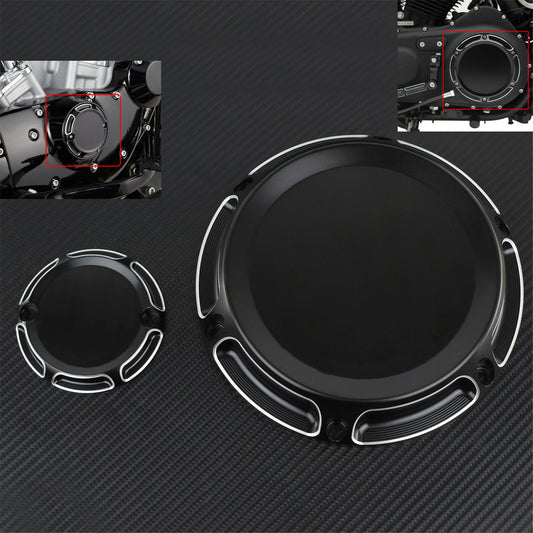 Black CNC Derby Cover Timing Timer Cover Fit for Harley Sportster XL XR 2004-19 Q