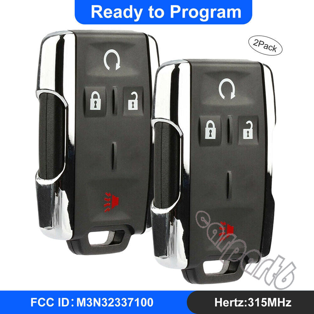 2X For 2014 2015 2016 2017 Silverado 1500 2500 3500 HD Car Remote Keyless Keyfob Q