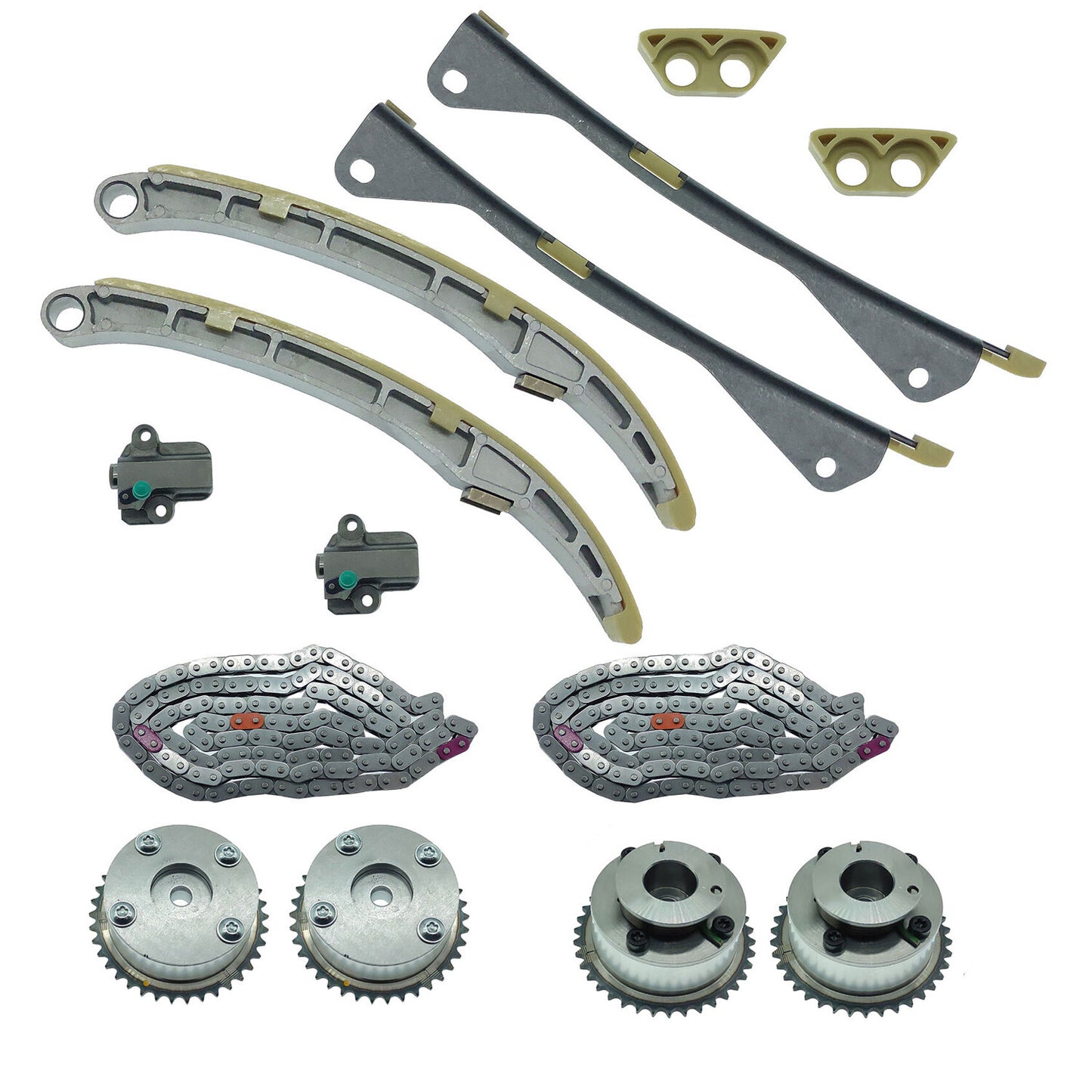 1set Timing chain kit for 2015 to 2021 Sedona 3.3L 24350-3CGA1, 24410-3CGA3