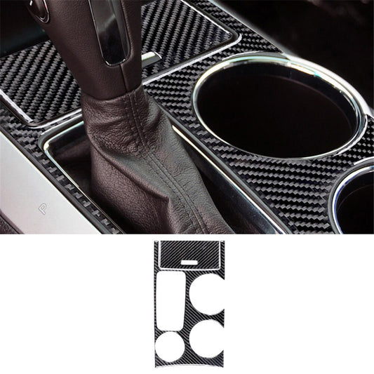 2Pcs Red Gear Shift Frame Trim Panel Carbon Fiber For COBALT 2005-2010 v
