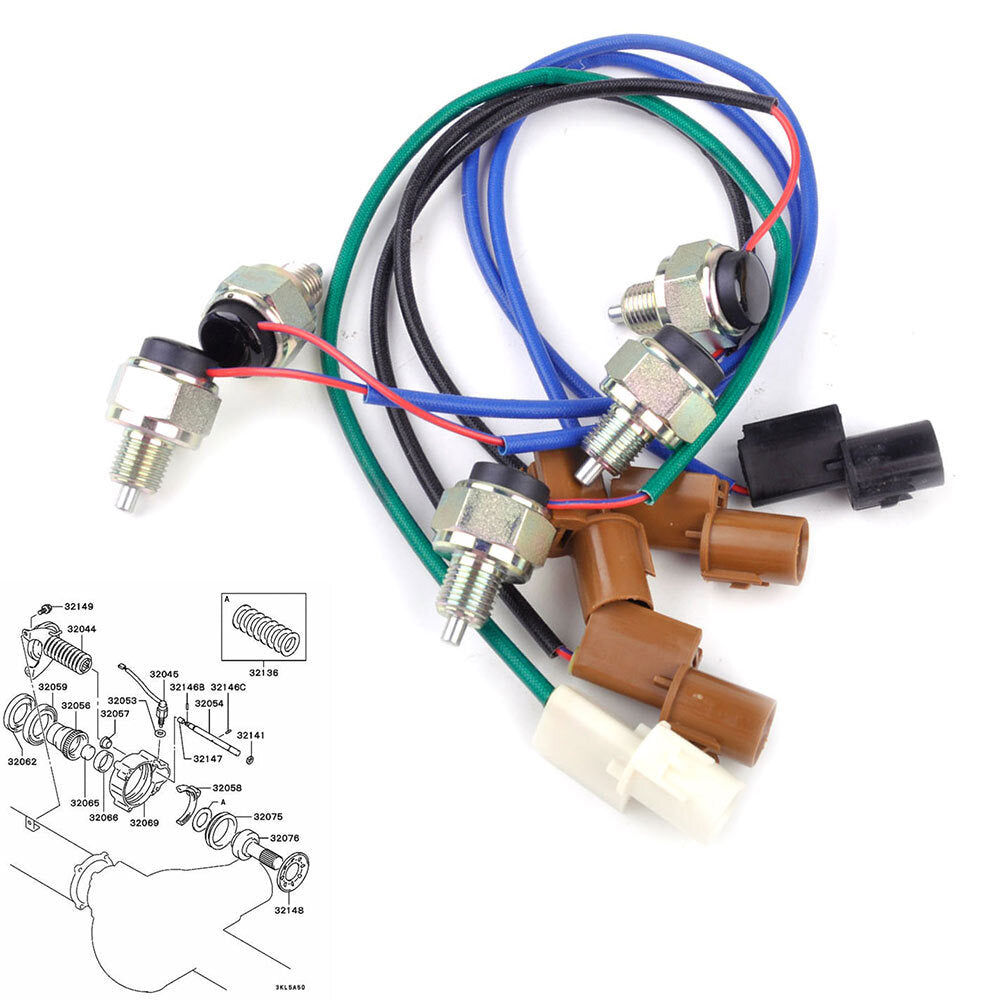 5Pcs Transfer Case Switch Set for 2001-2006 for Mitsubishi Montero MR580151 Q