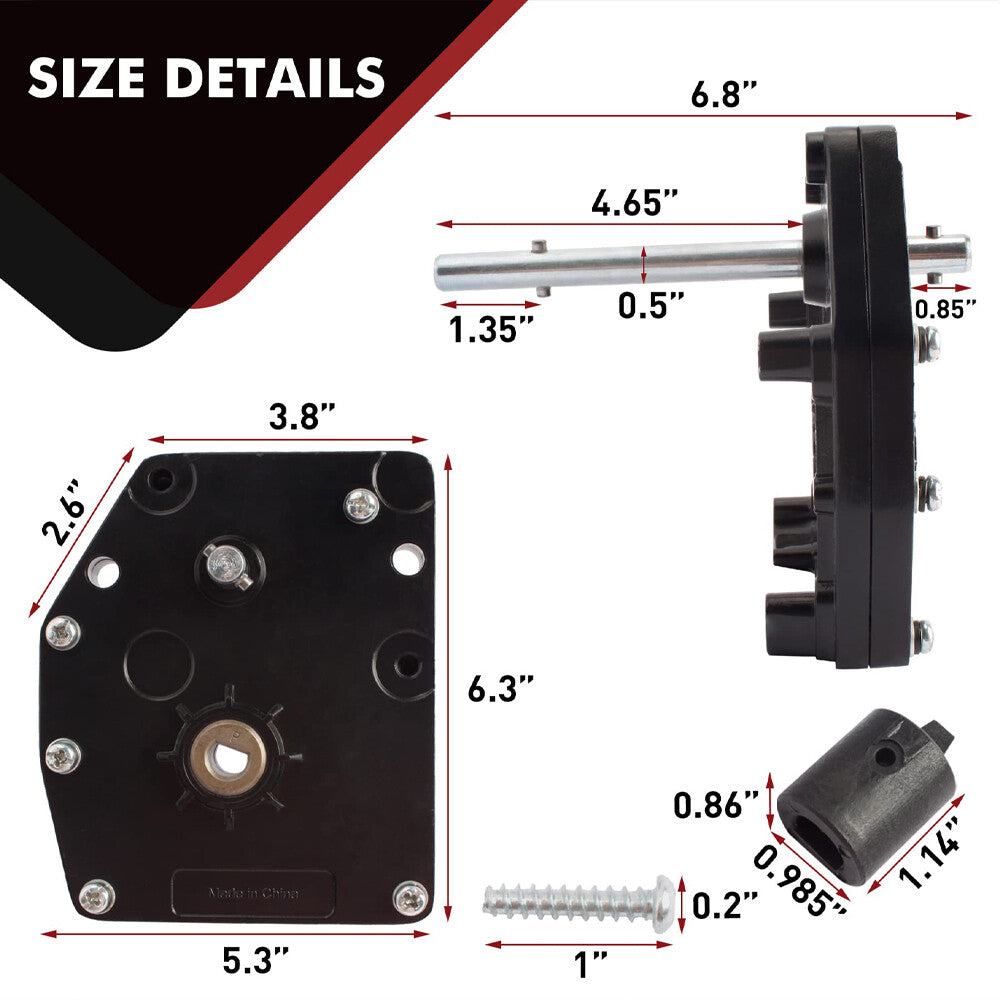 LG-179015 276602 Aluminum Power Landing Gear Box Replacement for 5th Wheel RVs
