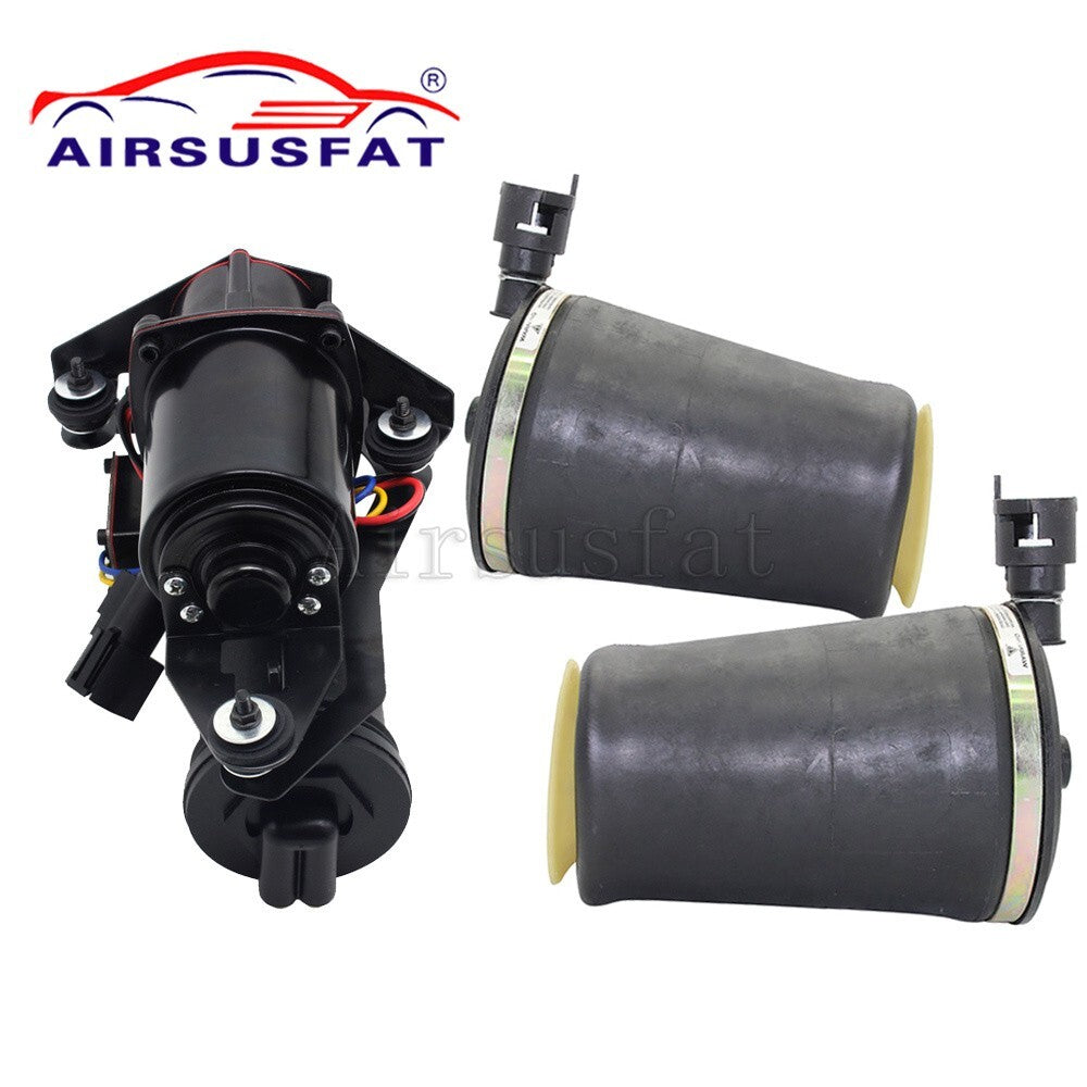 Suitable for Ford Crown Victoria for Lincoln Town car air compressor pump and 2 gas spring bags