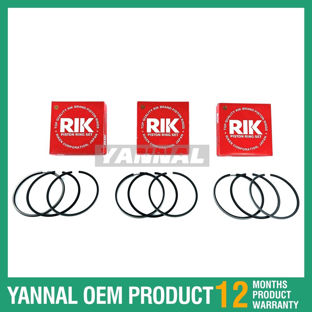3KB1 piston rings are suitable for Isuzu engine parts.